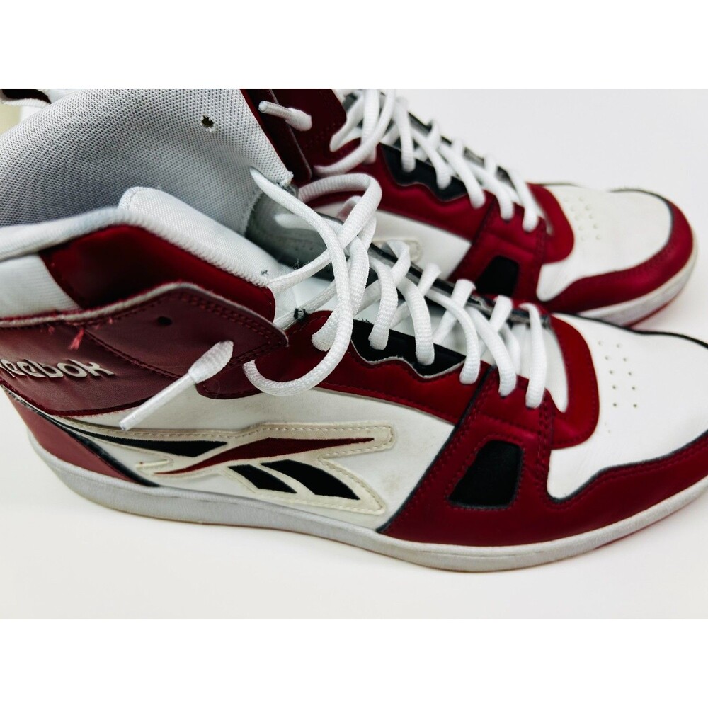 Reebok Resonator Mid Men's Red Leather Lifestyle Sneakers Shoes Size 13